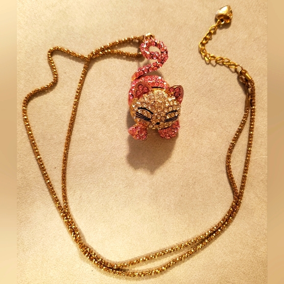 Betsey Johnson Jewelry - Cat Necklace, (Betsey Johnson)